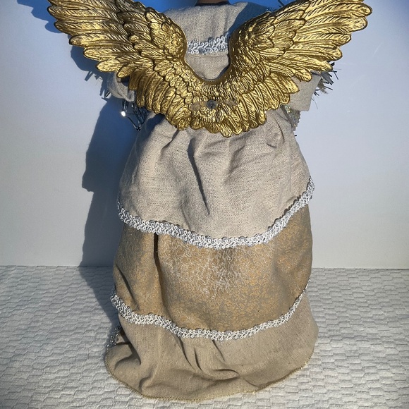 African American Angel Christmas Tree Topper 17-Inch - Picture 11 of 16